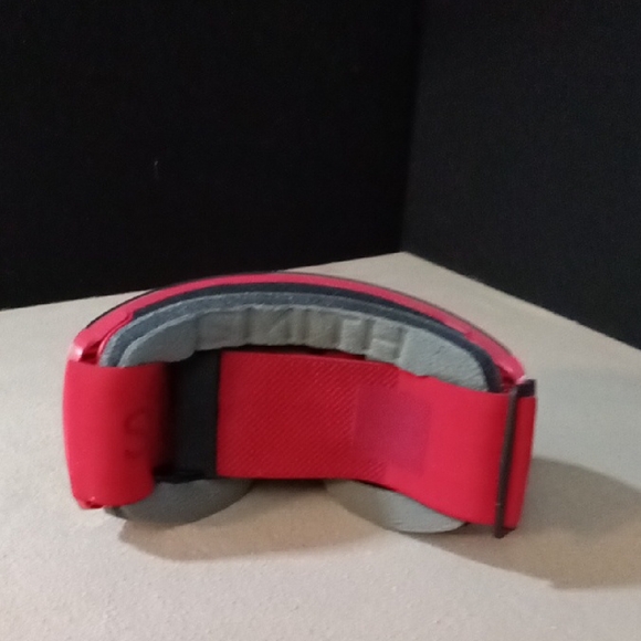 Red and Orange Ski Goggles